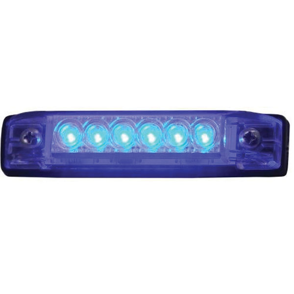 T-H Marine T-H Marine LED LED-51801-DP Slim Line Utility Strip Lights, 4" - Blue LED-51801-DP